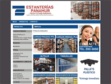 Tablet Screenshot of estanterias.com.pa