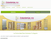 Tablet Screenshot of estanterias.mx